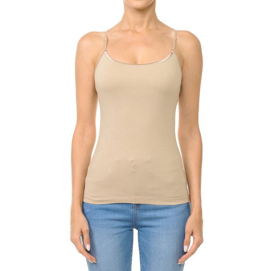 CLASSIC BRA-STRAP CAMISOLE WITH BUILT-IN BRA