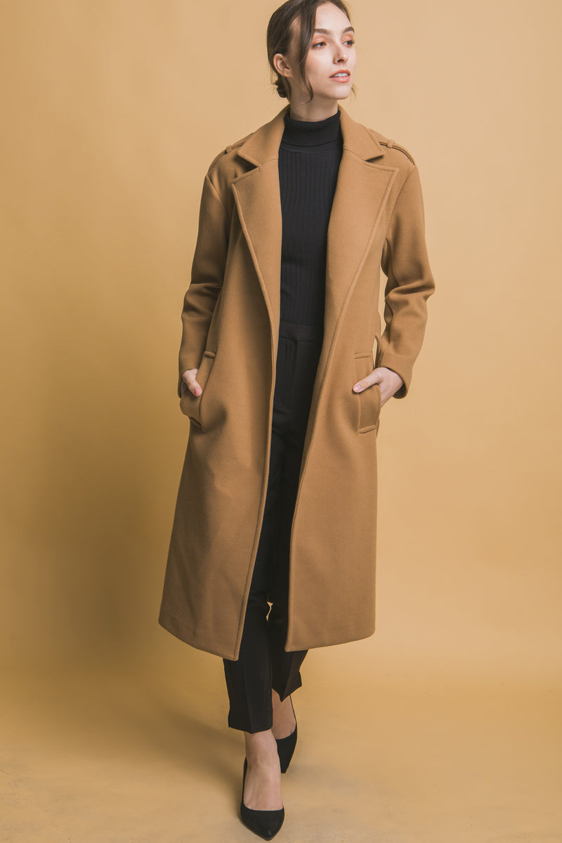 Tie-Front Trench Coat – SNOW FLOWERS
