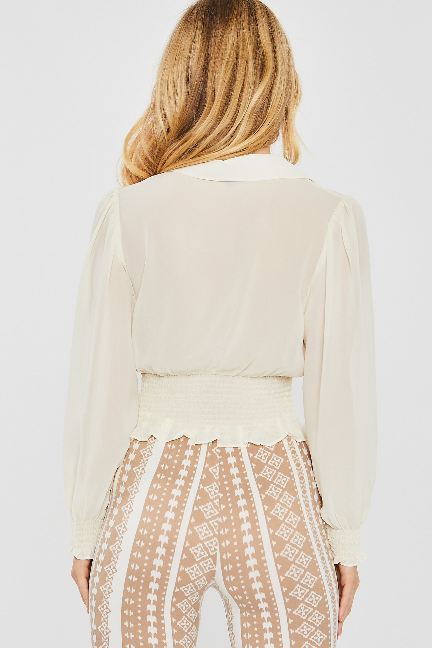 Collared Button Blouse