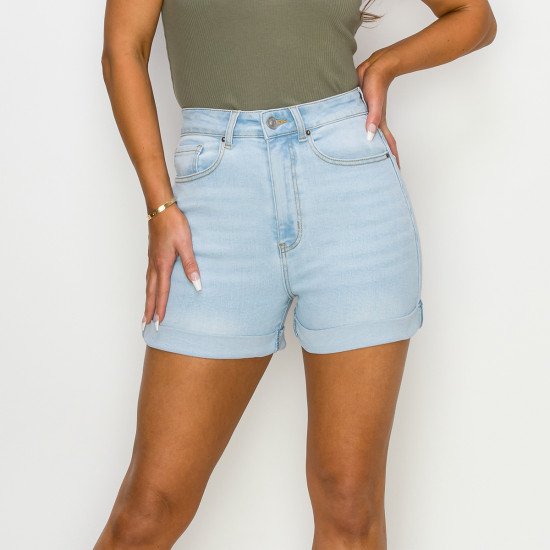 AUTHENTIC BASIC MOM SHORTS CUFFED