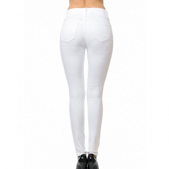 HIGH-RISE PUSH-UP SUPER COMFY 3 BUTTON SKINNY
