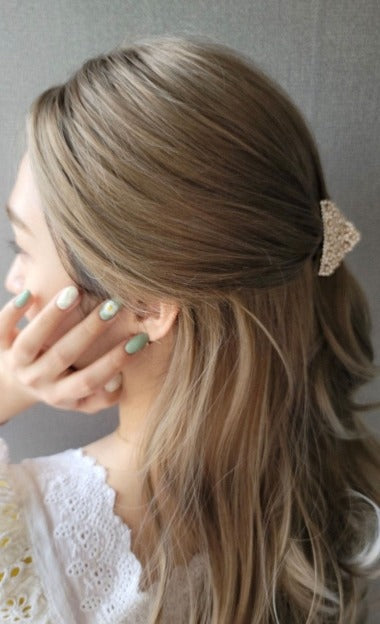 Pearl and crystal hair claw