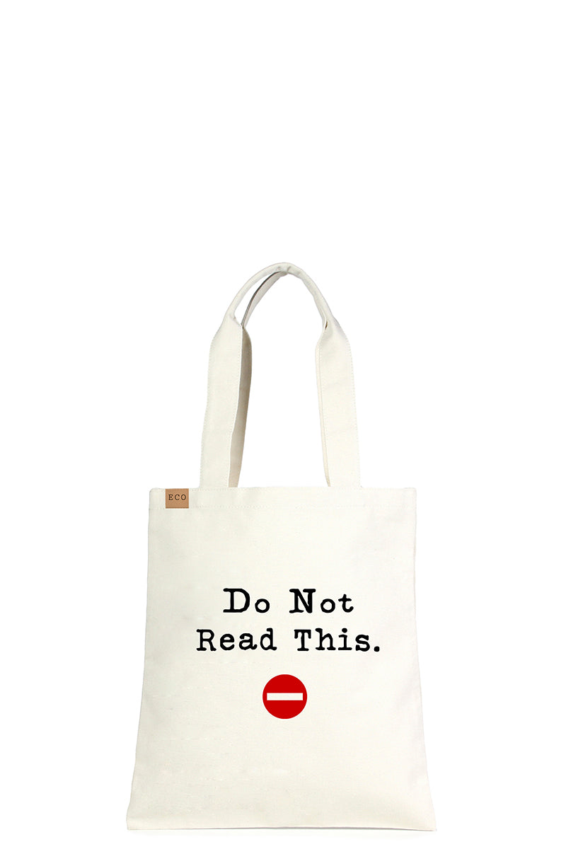 DO NOT READ THIS CANVAS Eco Bag