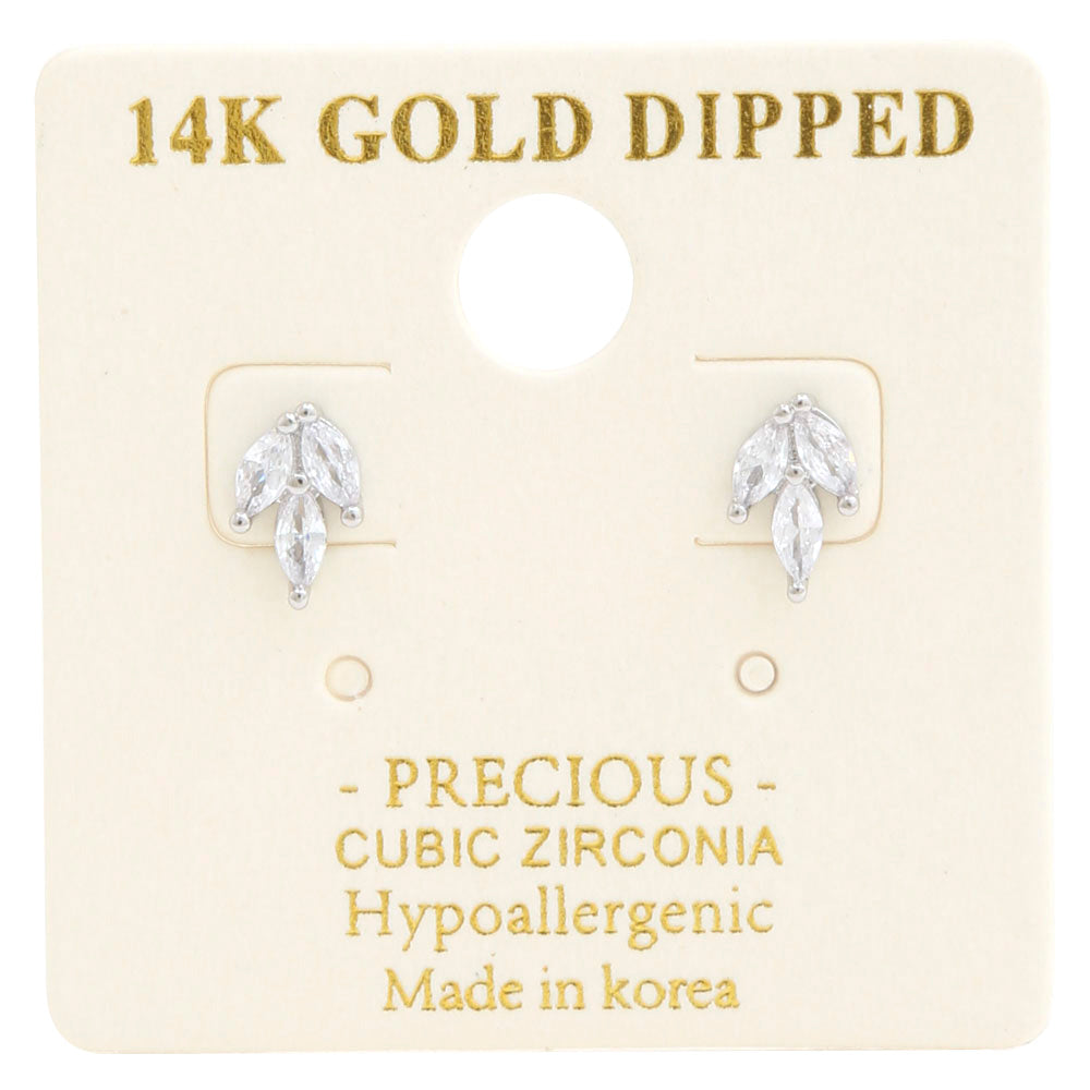 14K GOLD DIPPED STUD EARRING