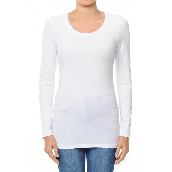 
                  
                    ROUND NECK LONG SLEEVE BASIC TOP
                  
                