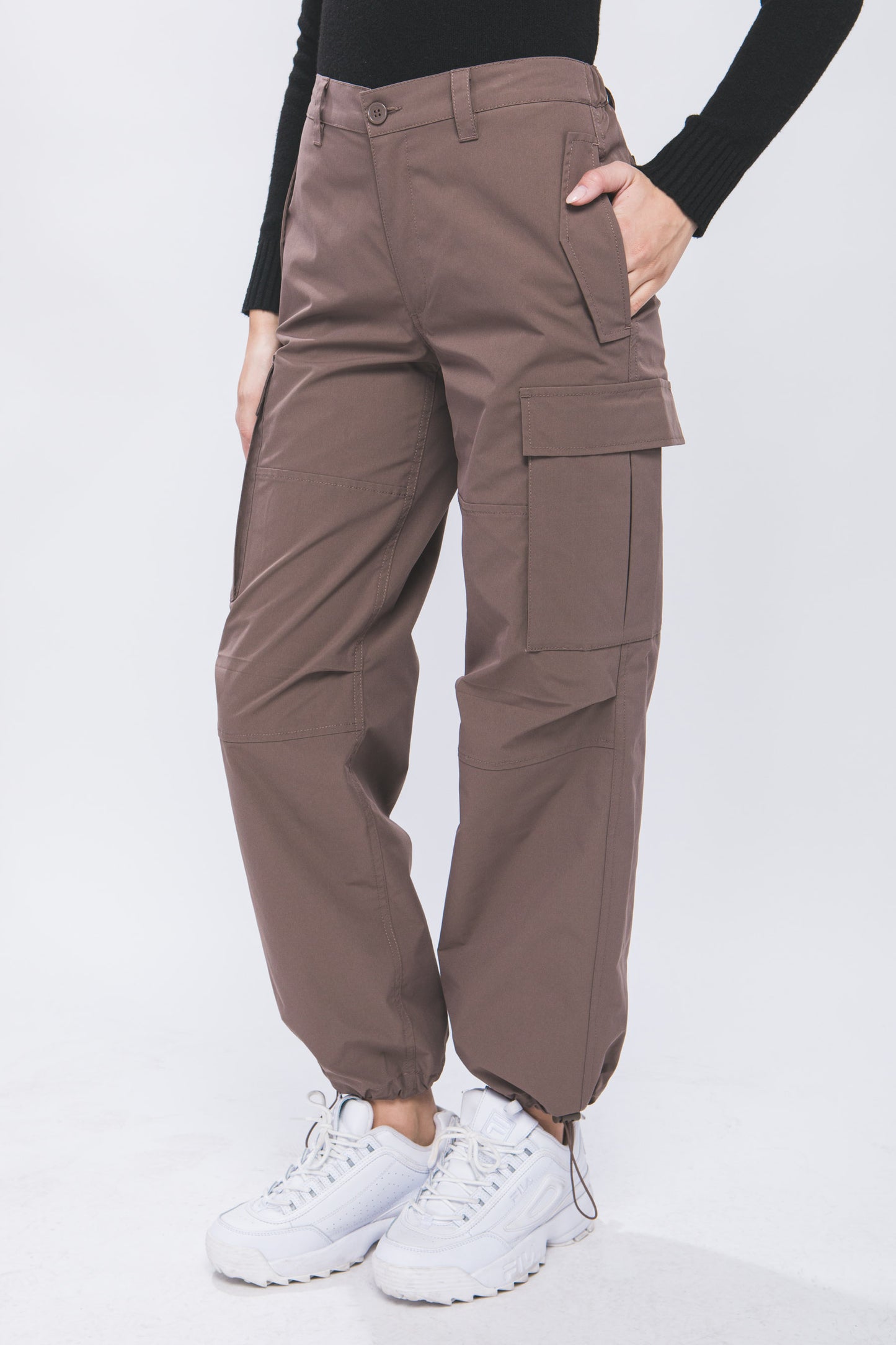 
                  
                    Cargo Pants With Elastic Waist Band
                  
                