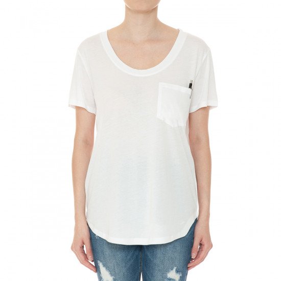 
                  
                    OVERSIZED ROUND NECK SHORT SLEEVE TOP WITH FRONT POCKET
                  
                