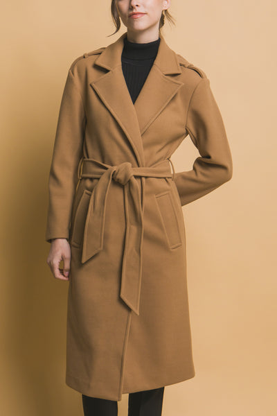 Tie-Front Trench Coat – SNOW FLOWERS