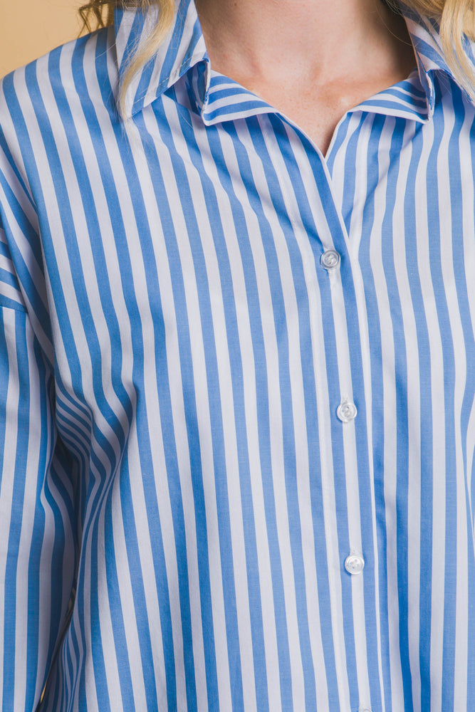 
                  
                    Striped Cotton Long Sleeve Shirt
                  
                
