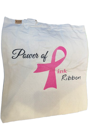 Pink Ribbon CANVAS Eco Bag