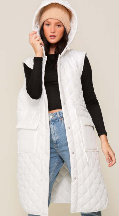 
                  
                    Oversized Quilted Midi Jacket
                  
                