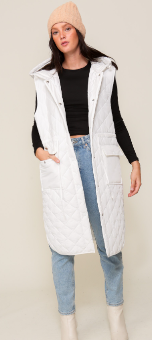 
                  
                    Oversized Quilted Midi Jacket
                  
                