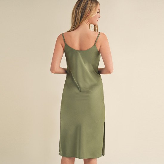 
                  
                    SATIN CAMI MIDI DRESS
                  
                