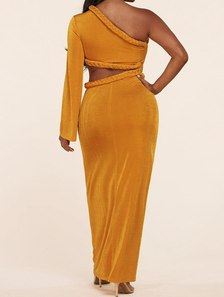 orange one shoulder bodycon dress Selone Bodycon Dresses for Women Sleeveless Midi Dresses One Shoulder Casual Dress Cocktail Party Dresses Orange S, Women's, Size: Small
