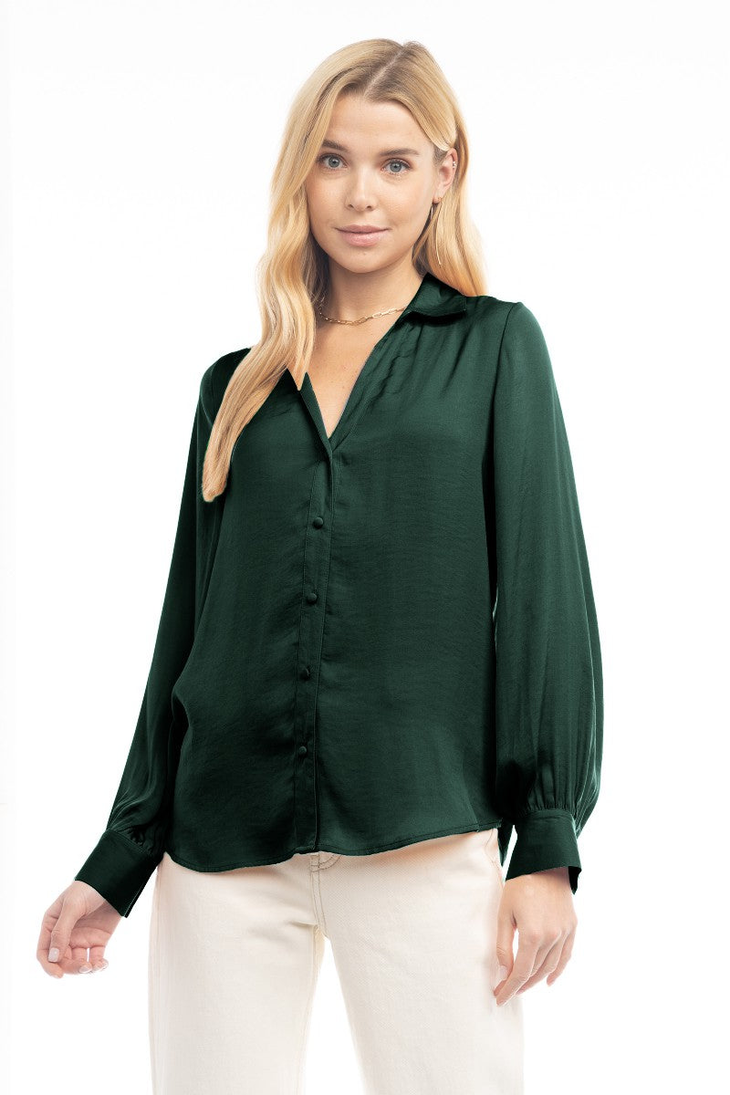 
                  
                    V NECK blouse WITH OPEN SEAM SLEEVE
                  
                