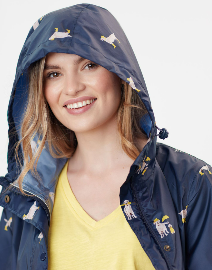 Golightly printed hot sale waterproof packaway jacket