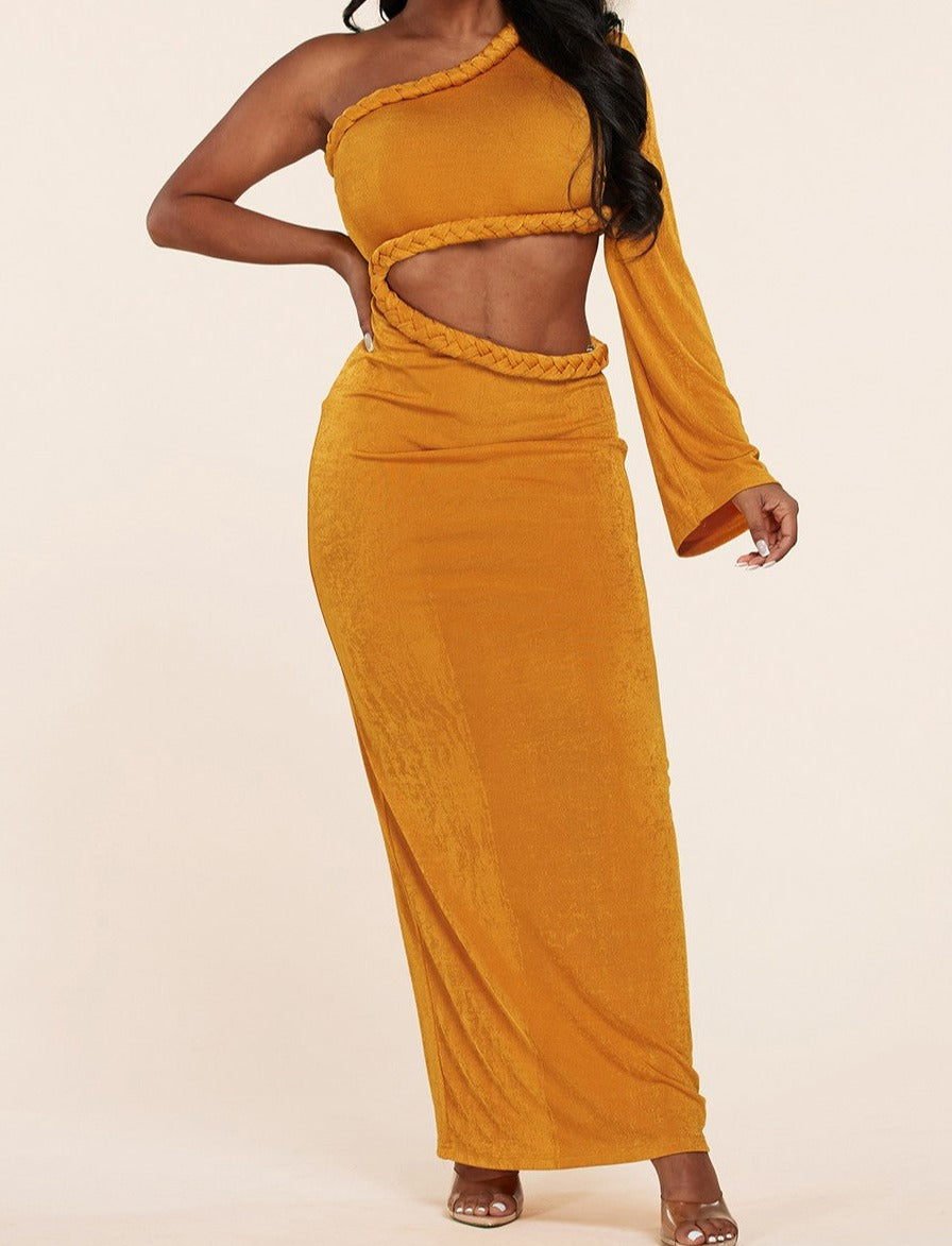 strapless open back dress Amanda Gold Bandage Strapless Formal Maxi Dress