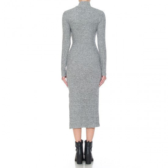 hacci knit dress Ribbed Hacci Everyday A Line Dress - Blue Daze