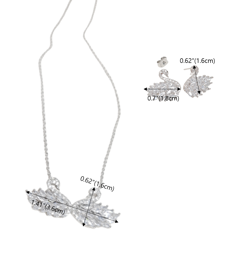 
                  
                    Swan necklace & earrings set
                  
                