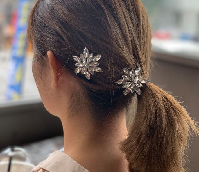 
                  
                    Crystal snow sparkles hair clip
                  
                