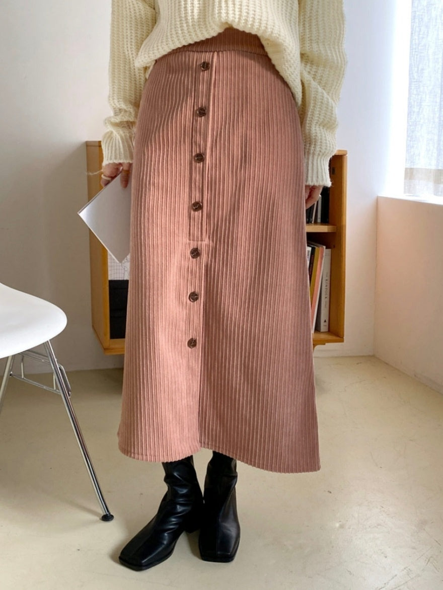 Midi Corduroy skirt – SNOW FLOWERS
