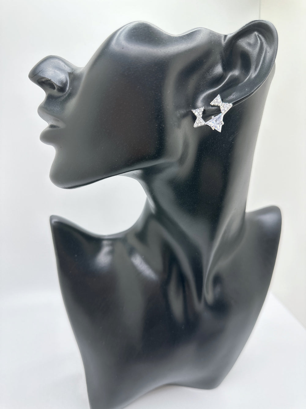Silver post Sparkles earrings