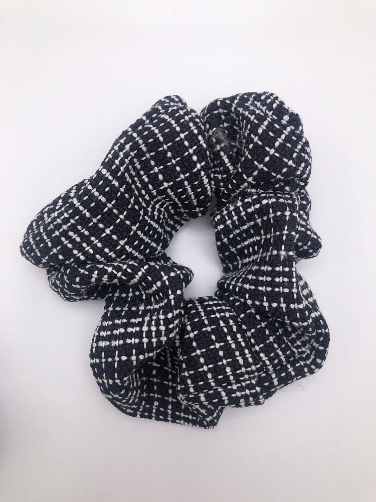 
                  
                    Plaid pattern scrunchie
                  
                