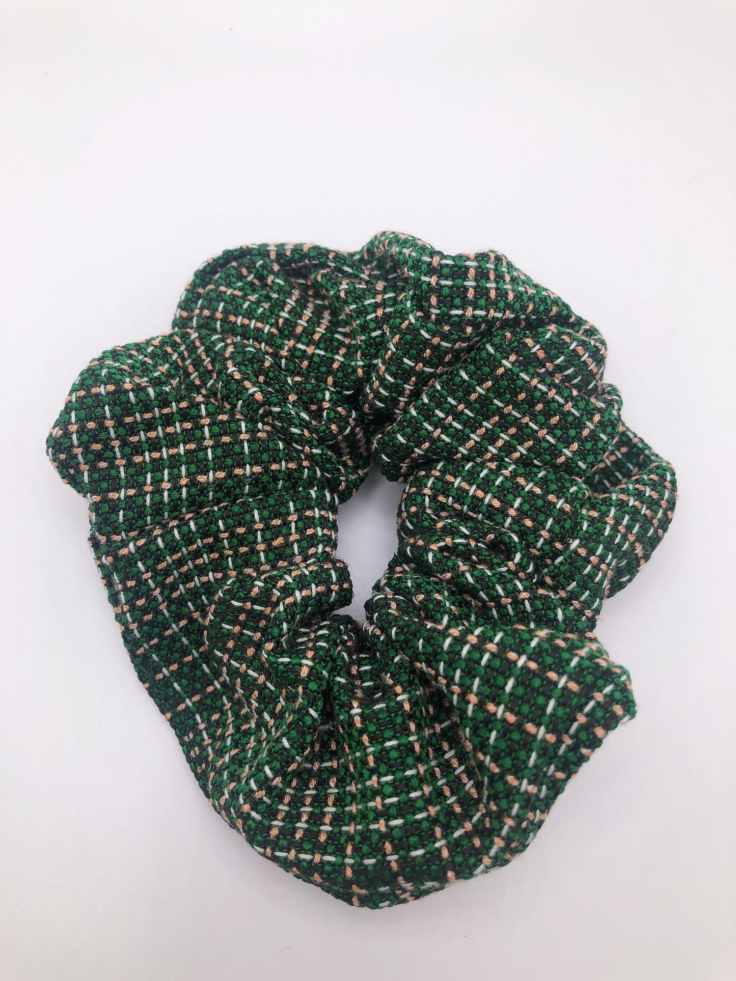
                  
                    Plaid pattern scrunchie
                  
                