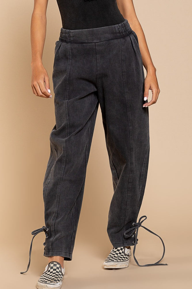 
                  
                    Baggy Pants with Eyelet Stud and Self Tie
                  
                